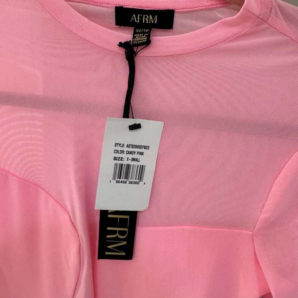 AFRM Women's Pink Shirt - Picture 2 of 2